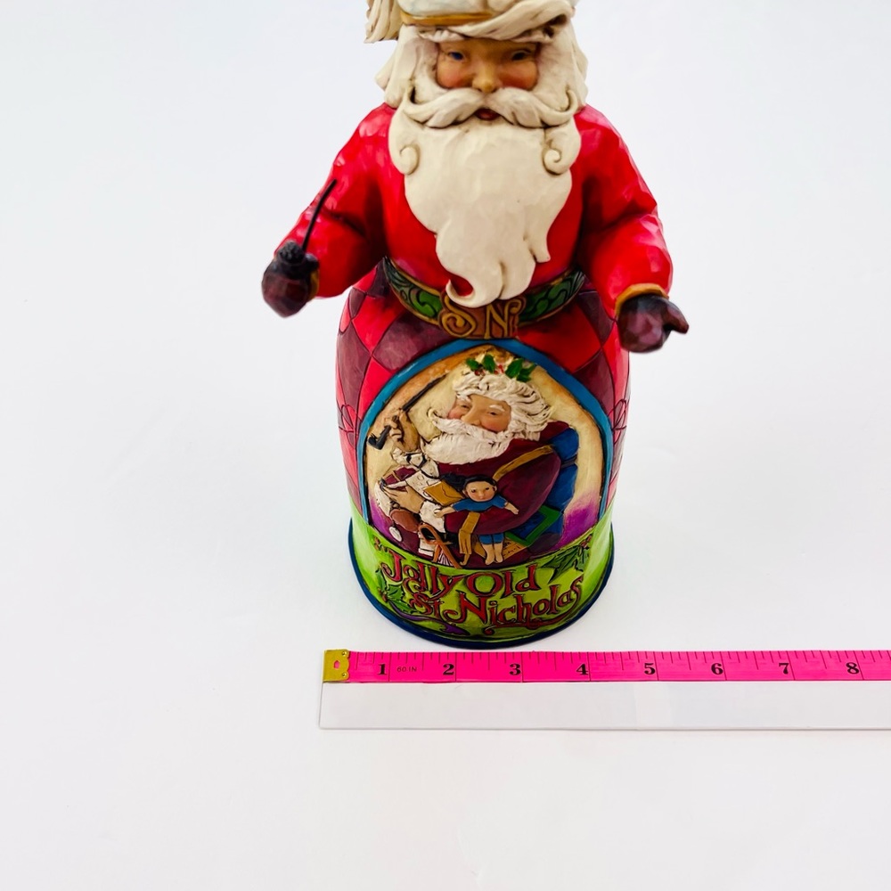 Jim Shore: Jolly Old Saint Nick, wooden figure, 2014. Christmas Collecta… - Picture 10 of 10